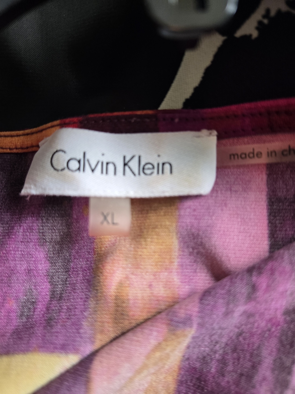 Calvin Klein Women's Pink Multi Cowl Neck Tank - Picture 3 of 4